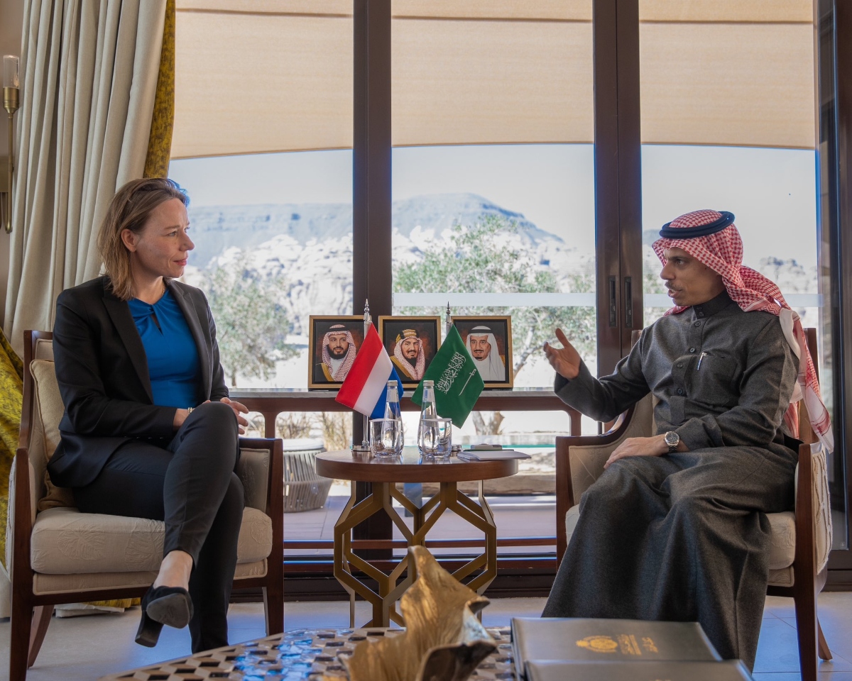 The two discussed developments in the situation in Gaza and the efforts made to deal with its humanitarian repercussions. (SPA)