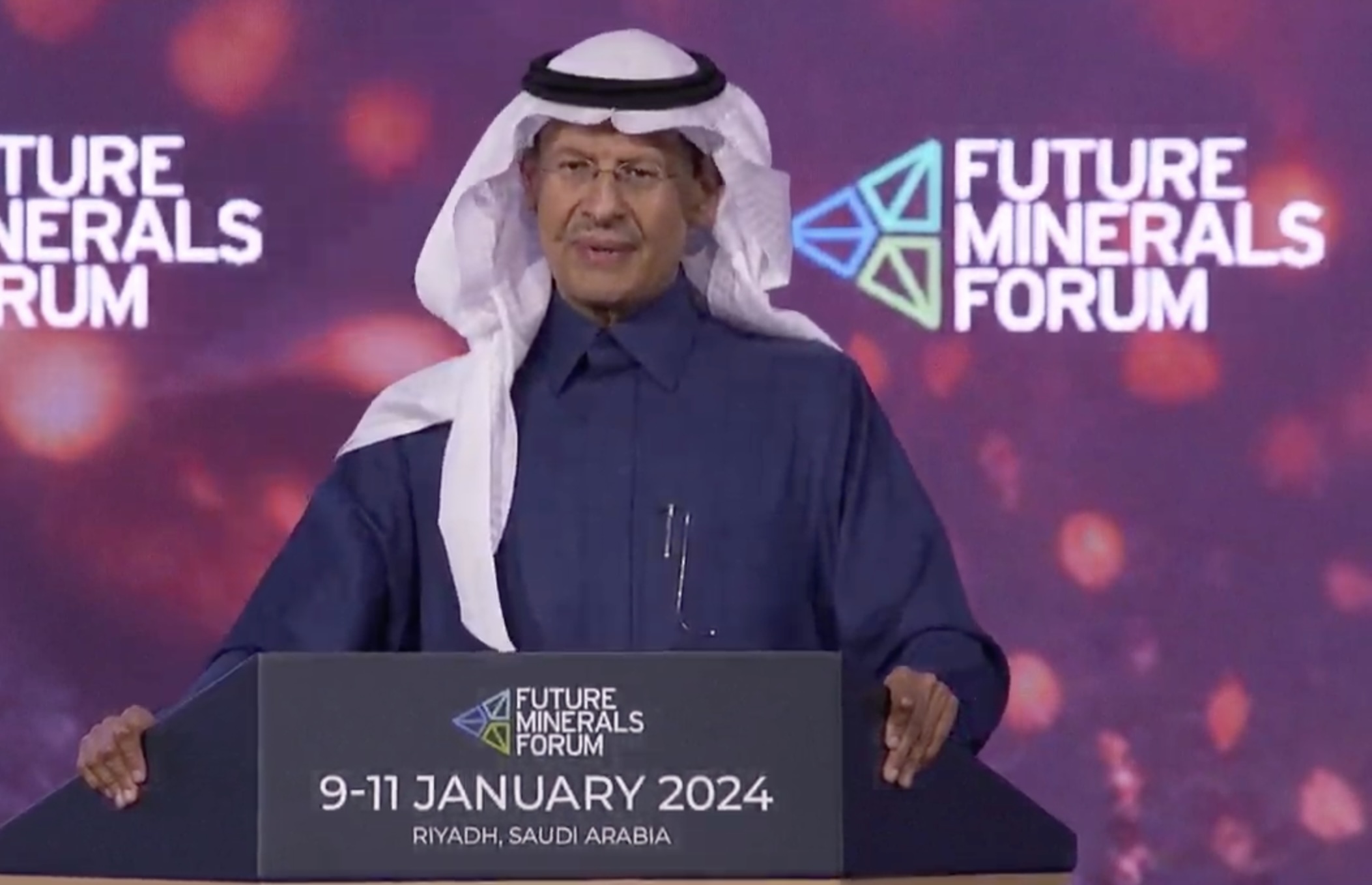Speaking at the Future Minerals Forum, Saudi Minister of Energy Prince Abdulaziz bin Salman emphasized the Kingdom’s commitment to accelerating domestic efforts in reducing fossil fuel consumption. Supplied