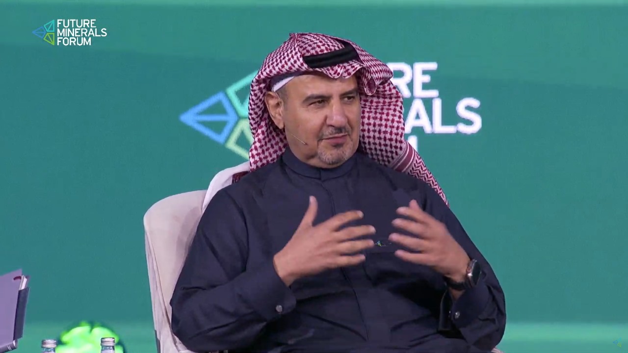 Saudi Vice Minister of Mining Affairs at Industry and Mineral Resources, Khalid Al-Mudaifer led a panel discussion with global leaders. Supplied