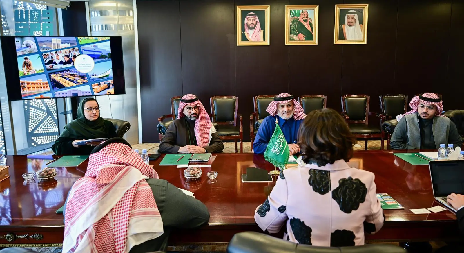 A delegation from the UN Industrial Development Organization met with officials from the Saudi Development and Reconstruction Program for Yemen. (SPA)