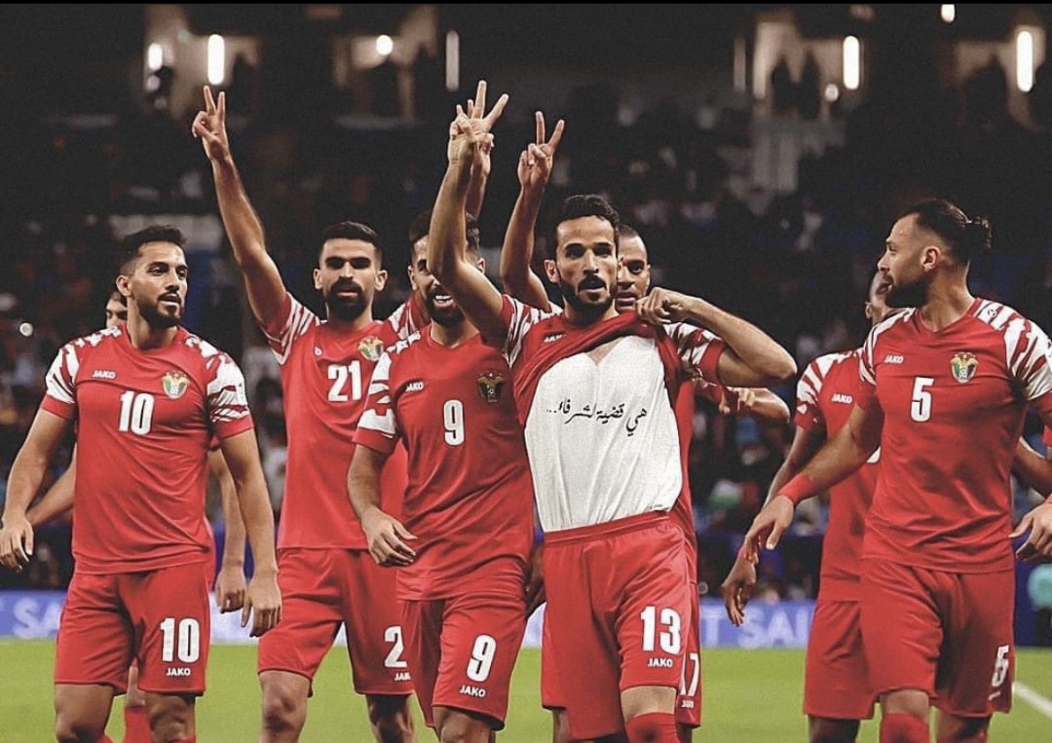 Jordan footballer expresses solidarity with Palestinians during Asian Cup victory over Malaysia
