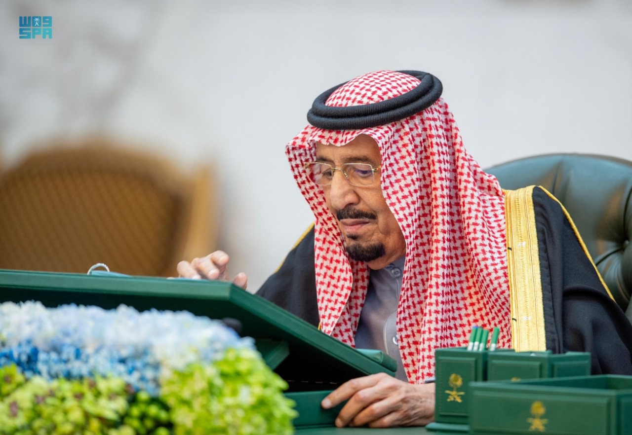 King Salman chaired the weekly meeting of the council of ministers. (SPA)