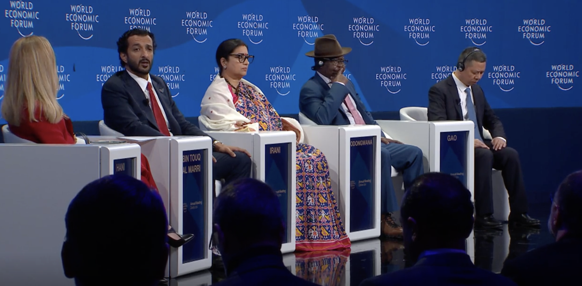 Part of the session at the World Economic Forum at Davos.