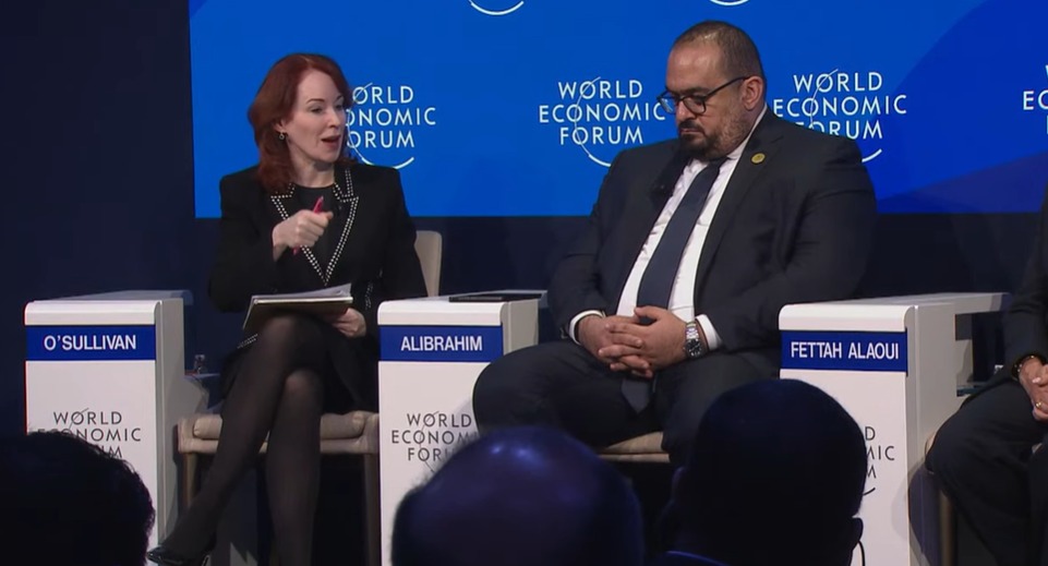 Saudi Minister of Economy and Planning.Faisal Alibrahim at a panel discussion during the World Economic Forum in Davos on Thursday.