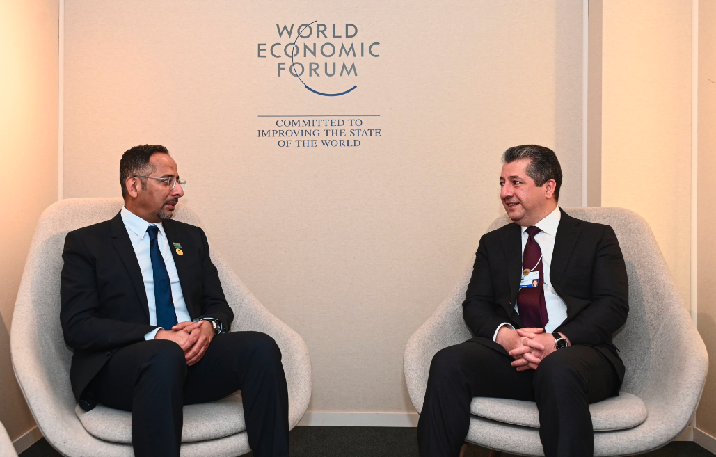 Saudi Minister of Industry and Mineral Resources Bandar Alkhorayef met with Kurdistan Regional Government Prime Minister Masrour Barzani. @masrourbarzani/X