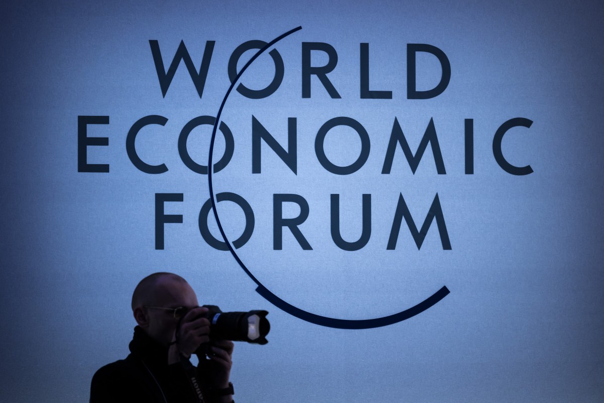 A session of the World Economic Forum (WEF) meeting in Davos (AFP)