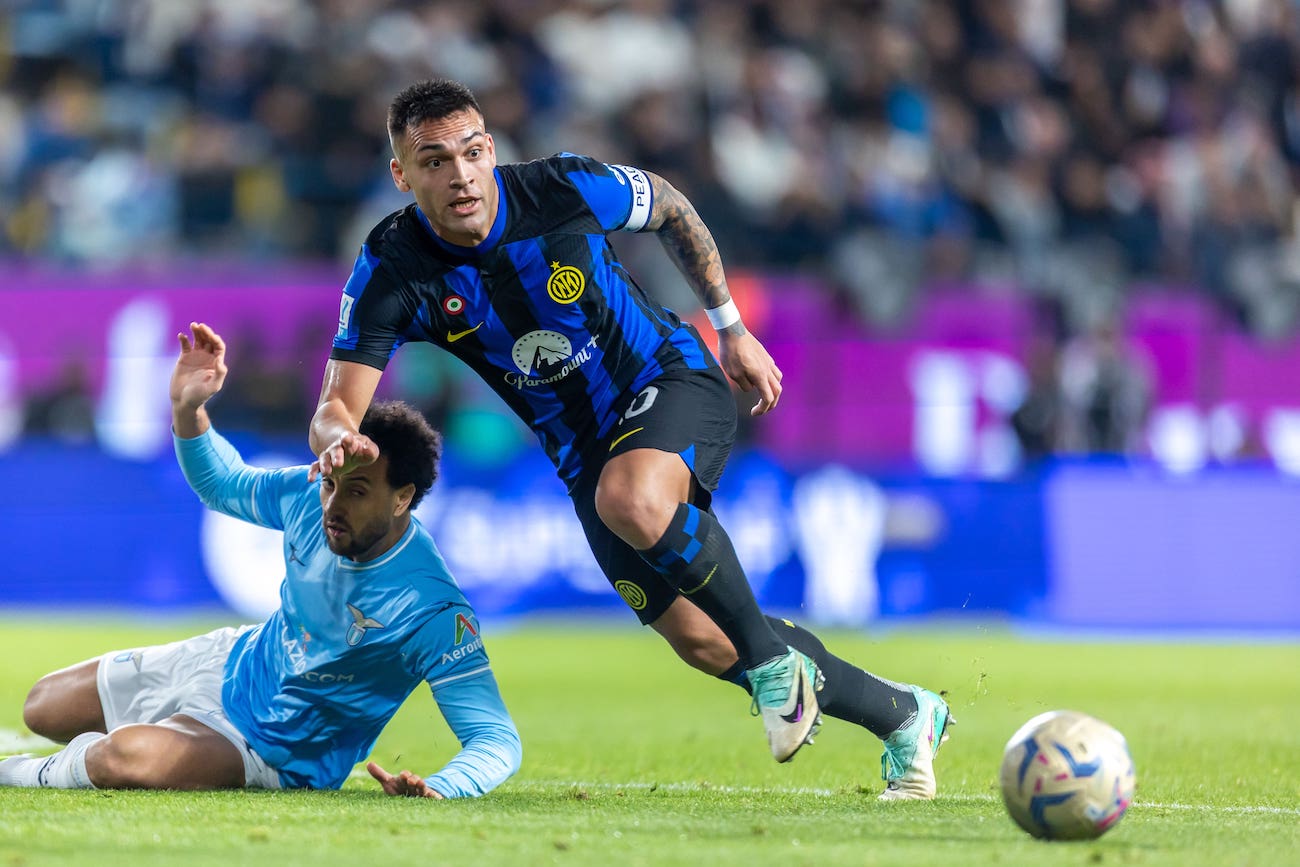Lautaro Martinez has netted an incredible 20 goals in 26 games this season for Inter, who lead Lega Serie A. (Supplied)
