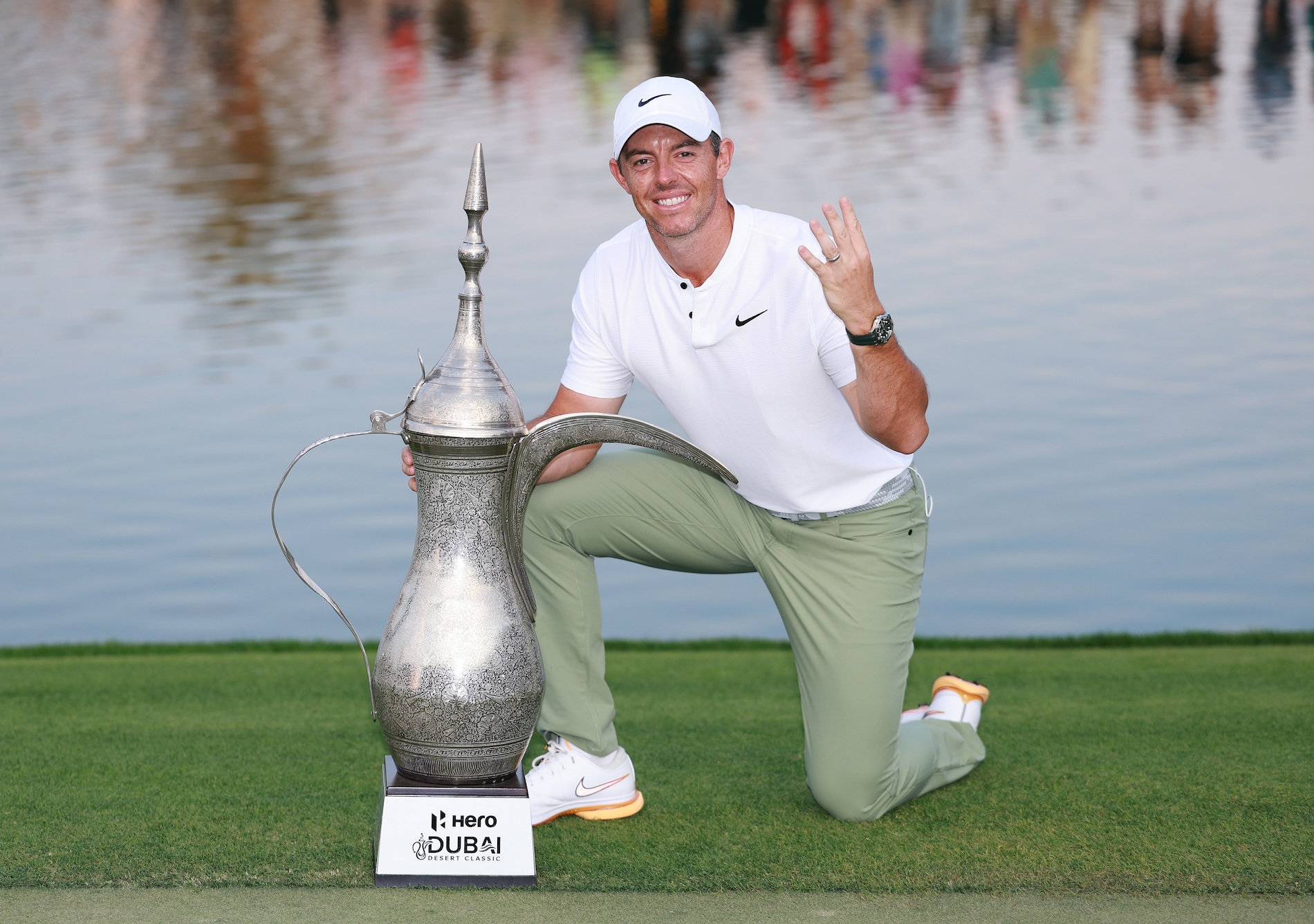 McIlroy keeps his cool to claim record fourth Dubai Desert Classic title