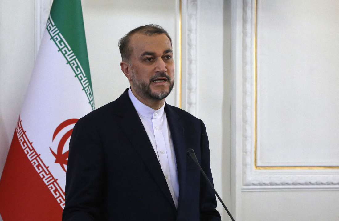 Iran's foreign minister Hossein Amir Abdollahian will visit to Pakistan on 29 January 2024. (File/AFP)