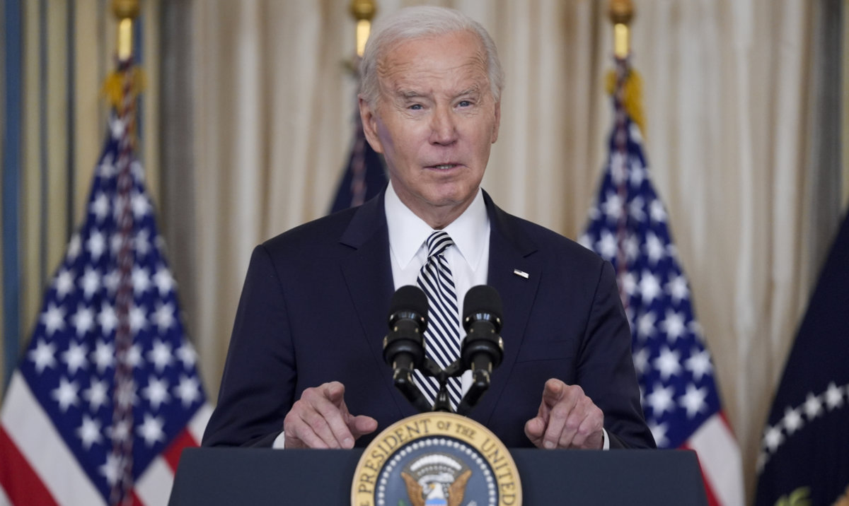For the last three months, as the world has watched the war in Gaza continue to worsen, the Biden administration has refused all demands to call for a ceasefire and to end US support for Israel, the campaign posted on X. (AP)