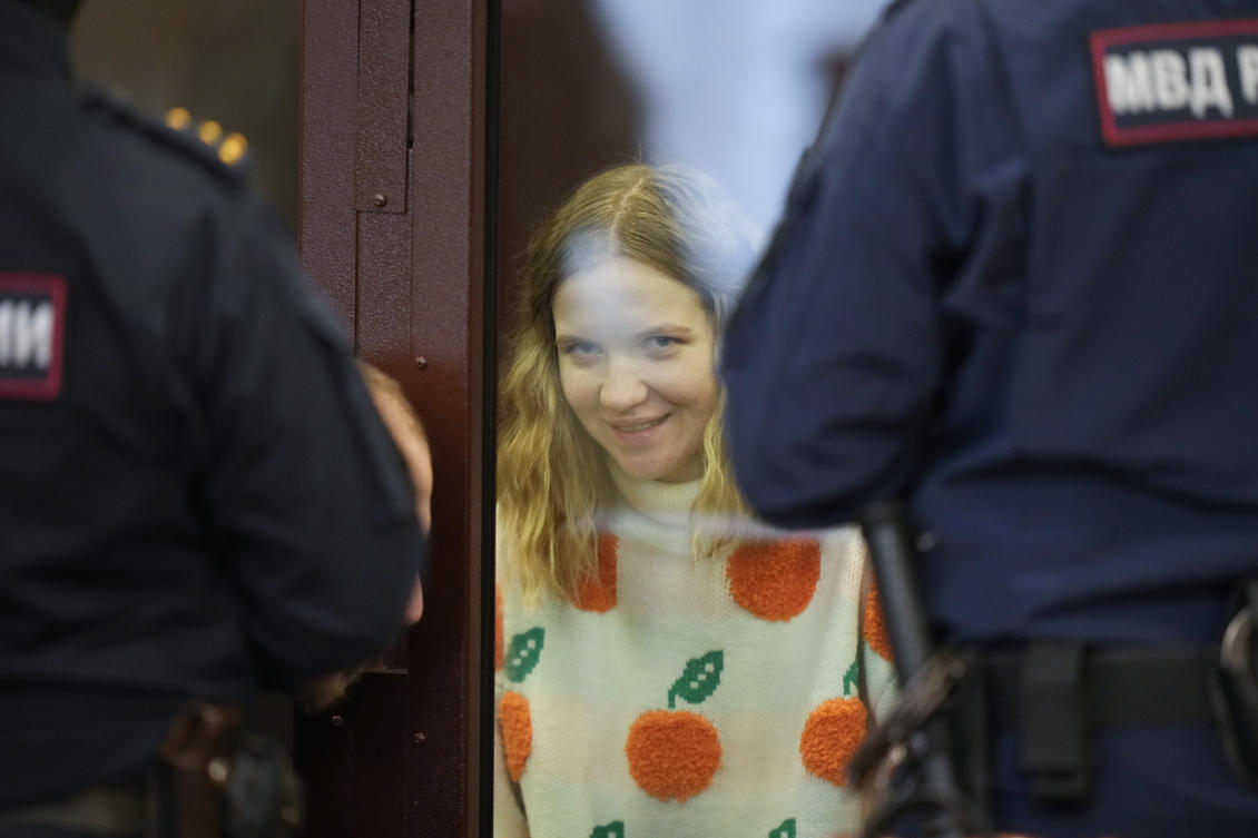 Russian woman sentenced to 27 years for handing bomb to war blogger