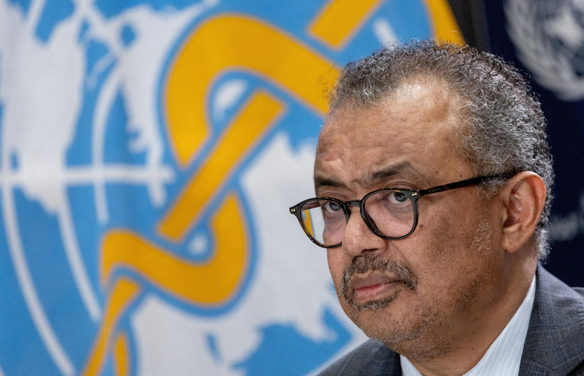 WHO Director-General Tedros Adhanom Ghebreyesus became emotional describing conditions in the bombed-out Gaza enclave where more than 25,000 people have been killed. (Reuters)