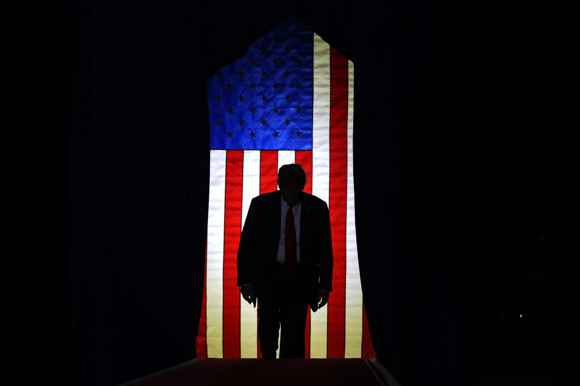 Former US president Donald Trump has nowhere near the requisite number of delegates to secure the Republican nomination. (AP)