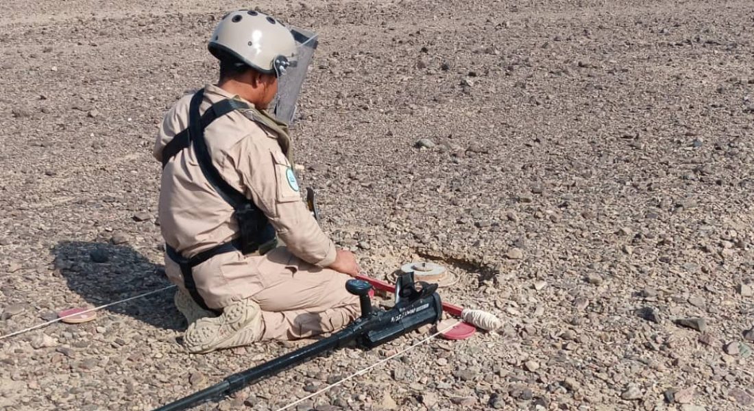 The demining operations took place in Marib, Aden, Jouf, Shabwa, Taiz, Hodeidah, Lahij, Sanaa, Al-Bayda, Al-Dhale, and Saada. (Supplied)