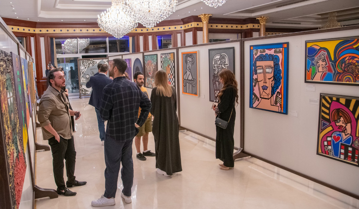 The event aimed to elevate the artists’ profiles by displaying their work in a luxury setting. (Supplied)