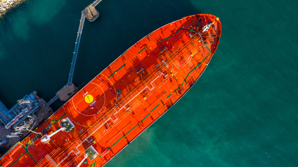 Brent crude futures for March, which expire today, fell 31 cents, or 0.4 percent, to $82.56 a barrel by 10:00 a.m. Saudi time. Shutterstock
