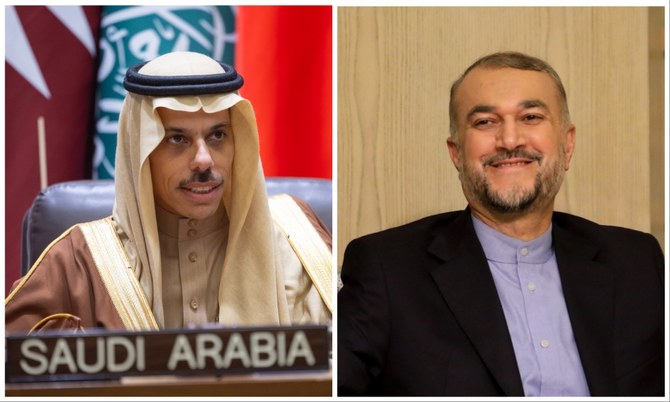 Saudi Arabia’s Foreign Minister Prince Faisal bin Farhan received a phone call from his Iranian counterpart Hossein Amir-Abdollahian on Thursday. (AFP)