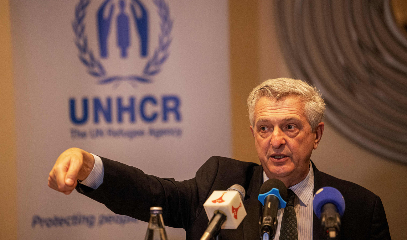 UN High Commissioner for Refugees Filippo Grandi, who is visiting Ethiopia, rallied international donors to open their wallets to fight the crisis, describing the situation as “serious.” (AFP)
