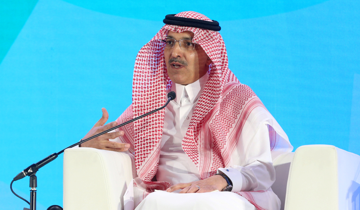 Saudi Minister of Finance Mohammed Al-Jadaan speaks during financial sector conference in Riyadh, Saudi Arabia April 24, 2019.