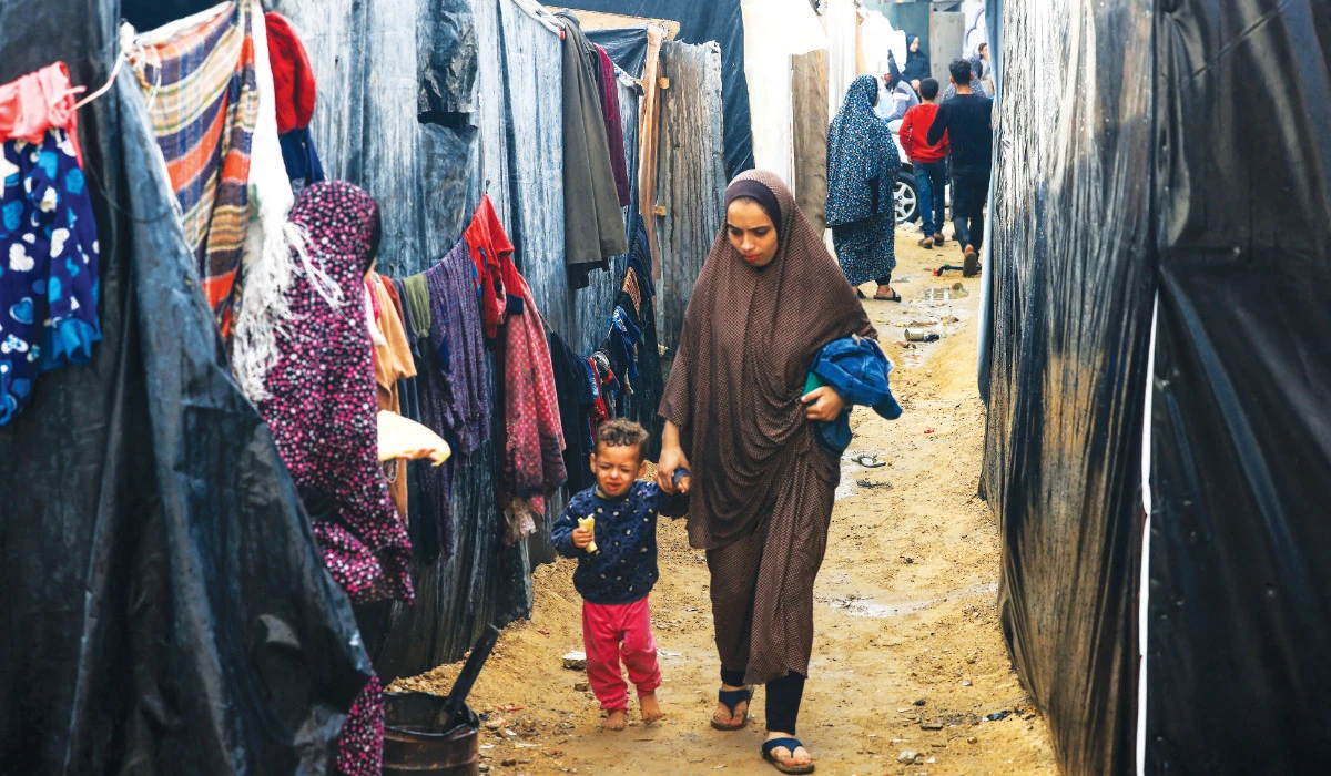 A deadly concoction of war and health crisis in Gaza due to lack of food, sanitation and shelter, raises the threat of outbreaks. (AFP)