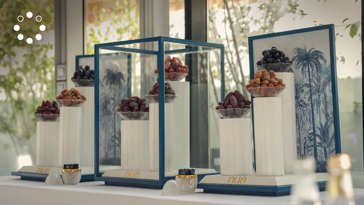 Al-Madinah Heritage Co. has signed an agreement with Catrion Catering Holding Co. to provide the former’s Nua brand of luxury Saudi date products on some flights, and in selected lounges at several airports. (@CatrionGlobal)