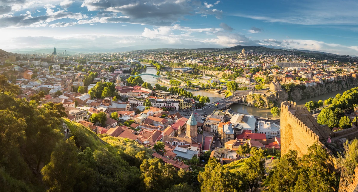 Aerial view of Tbilisi's Old City from the Narikala fortress. (Shutterstock)