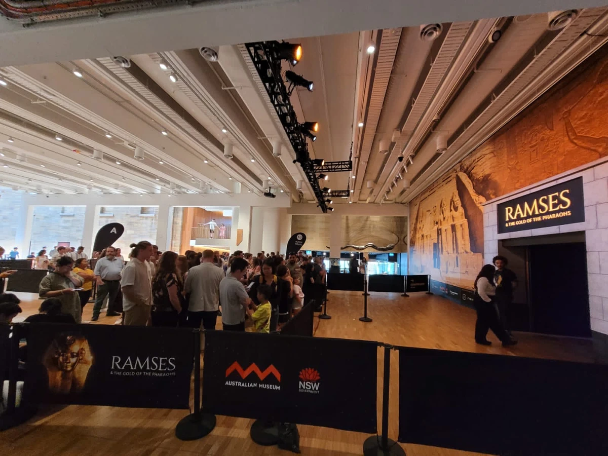 “Ramses and the Gold of the Pharaohs” — an exhibition featuring pieces from the collection of the Egyptian Museum — is currently on show at the Australian Museum in Sydney, where it has reportedly sold out. (Supplied)