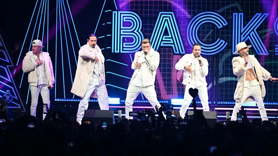 US boyband the Backstreet Boys will headline the closing concert at the 2024 Diriyah E-Prix on Jan. 27. (File/AFP)