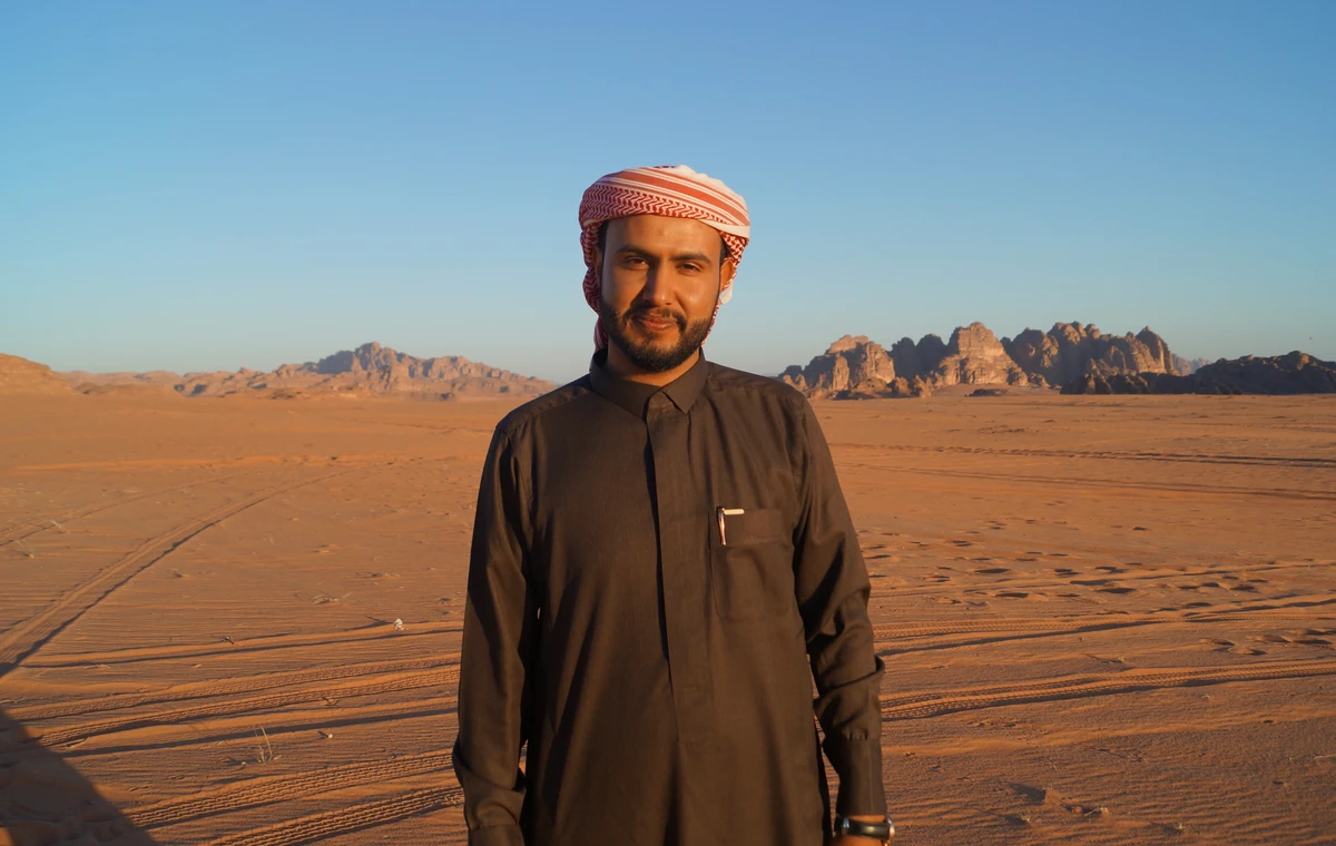 Hashem Zuwaydeh, a Bedouin tour guide in the desert of Wadi Rum in southern Jordan. (AN Photo/Tamara Turki)