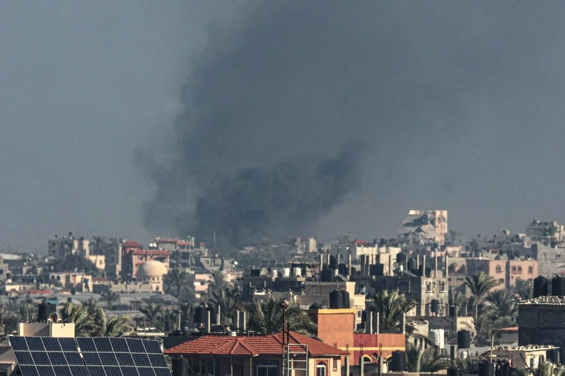 The bombardment killed at least 59 people and wounded dozens more across the besieged territory. (AFP)