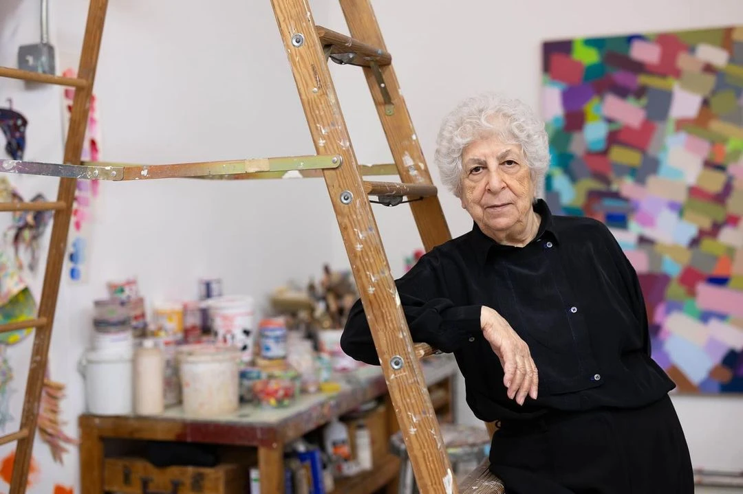 The exhibition, titled “Samia Halaby: Centers of Energy,” had been in the works for three years and was scheduled to open on Feb. 10. (Instagram)