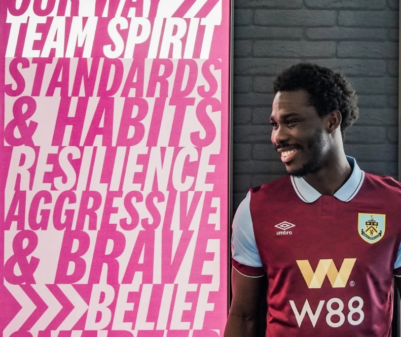 Burnley signed Chelsea's Ivory Coast forward David Datro Fofana on loan until the end of the season on Saturday. (X/@BurnleyOfficial)