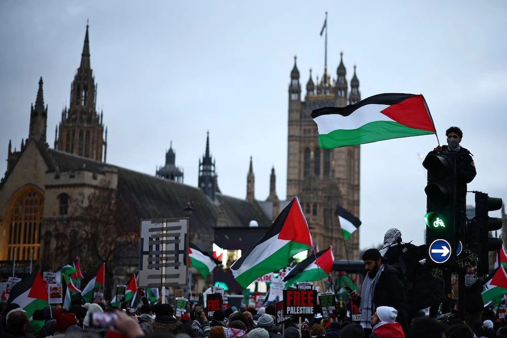 Thousands march in London, stage events in UK for Gaza ‘day of action’