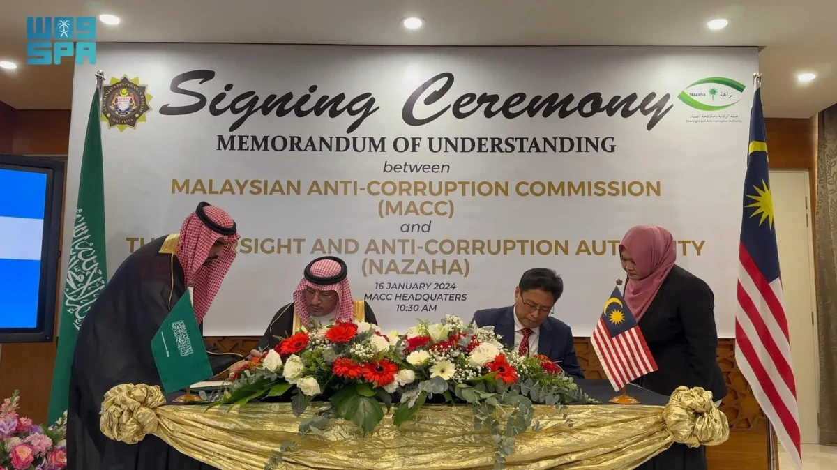 Saudi Arabia, Malaysia sign deal to help combat corruption