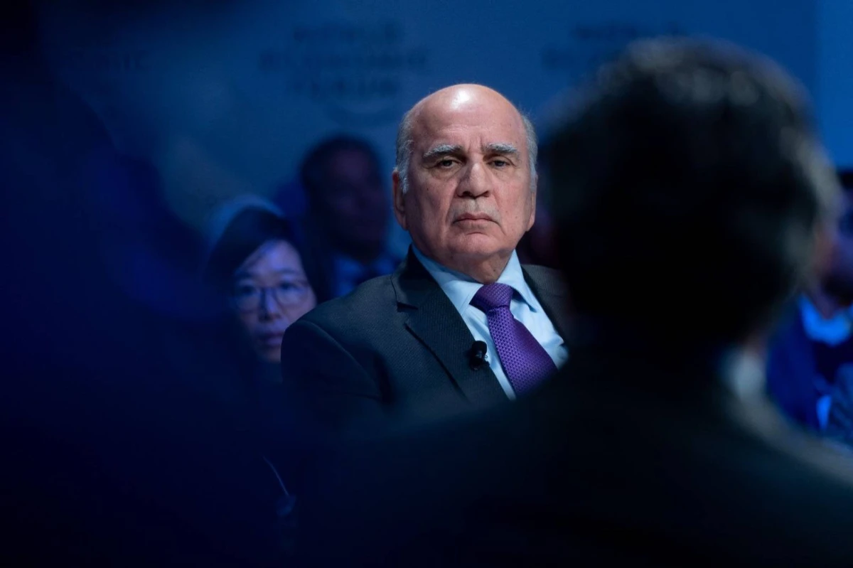 Iraqi Foreign Minister Fouad Hussein at the World Economic Forum in Davos, Switzerland, on January 17, 2024. (X: @Davos)