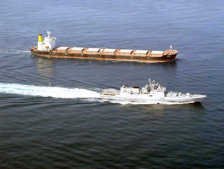 Indian Navy says crew of vessel attacked in Gulf of Aden is safe