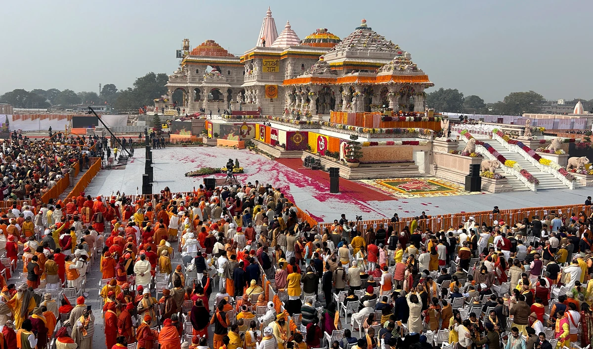 Modi opens flashpoint temple symbolising his changing India