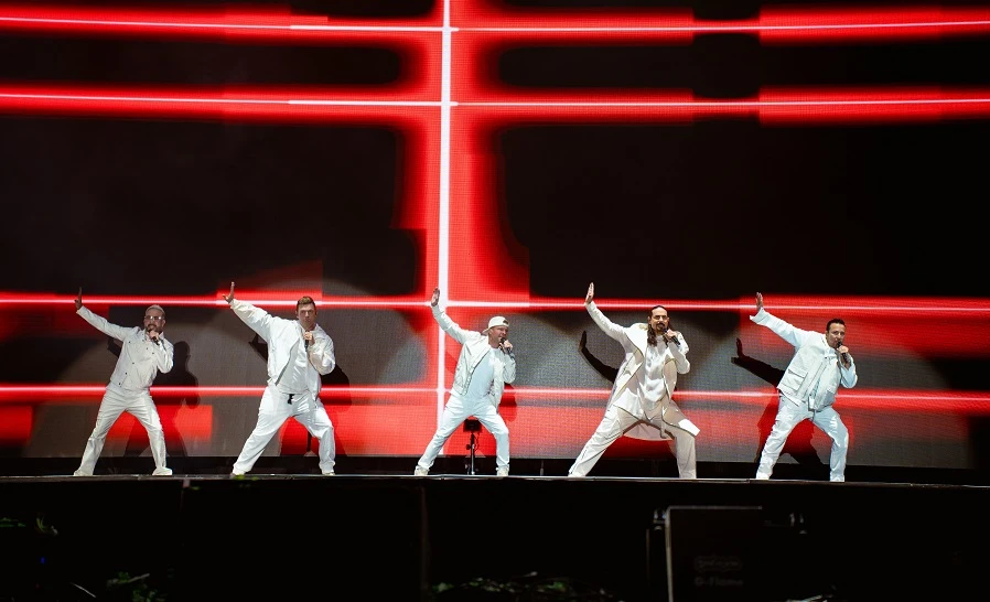 The Backstreet Boys set the Riyadh stage ablaze while headlining the Diriyah E-Prix after-race concerts. (AN Photo/Abdulrhman Bin Shulhub)