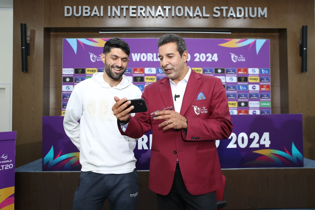 Wasim Akram Junior, a promising young cricketer living in the UAE, got to meet his namesake and idol this weekend: Pakistan bowling legend Wasim Akram. (Supplied)