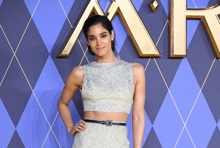 Sofia Boutella promotes ‘Argylle’ in Carolina Herrera look