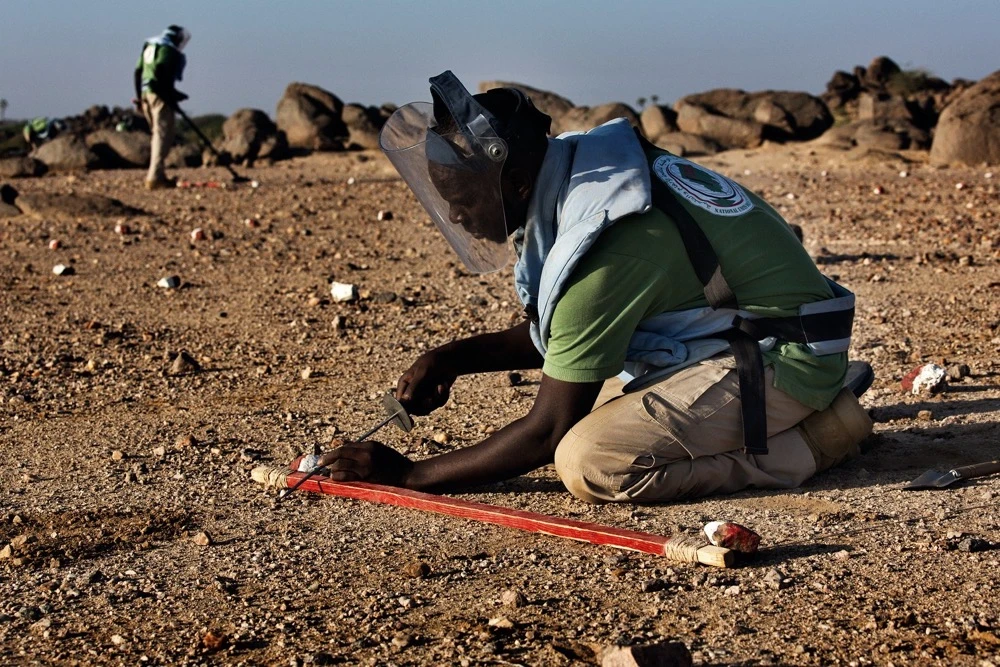 Sudan and South Sudan are among the nations most impacted by unexploded ordnance. (UNMAS)