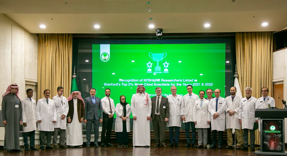 Stanford’s recognition celebrates the outstanding contributions of KFSH&RC researchers on the global stage.