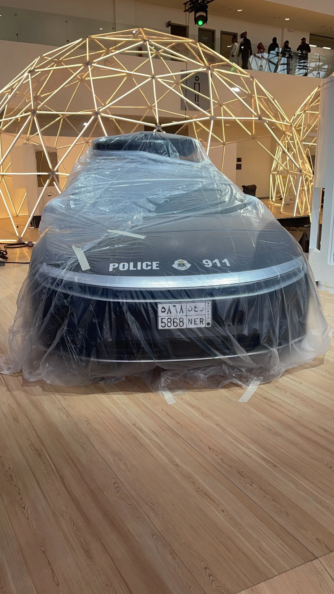 Lucid Motors to unveil its new, specially designed range of public security vehicles during the World Defense Show. (X/@SaudiProject)