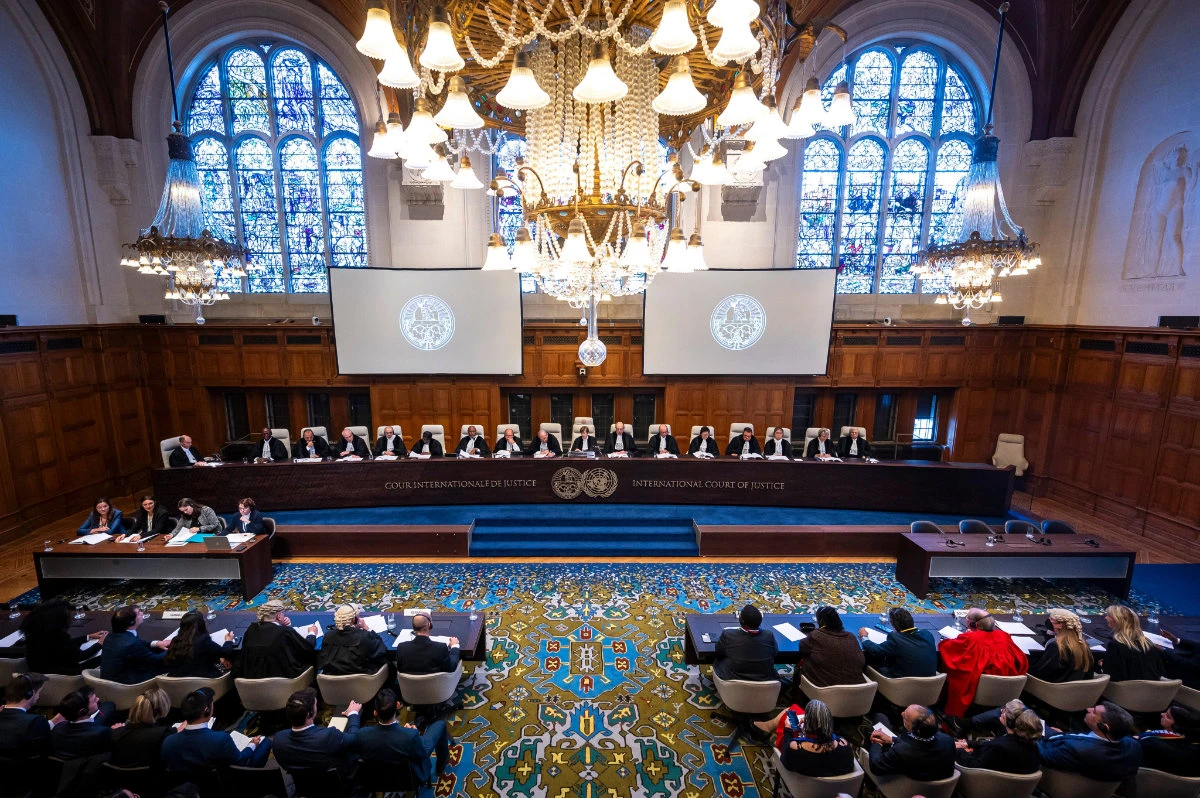 The ICJ judges in the Hague announce their ruling on the case filed by South Africa over Israel's aggression in Gaza on Jan 26