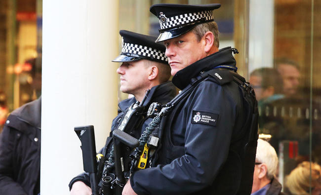 Metropolitan Police force said officers received reports that a man pushed a 3-year-old girl to the ground and threw an alkaline substance at her, her 8-year-old sister and the girls’ 31-year-old mother in south London, on Wednesday evening. (Reuters/File)