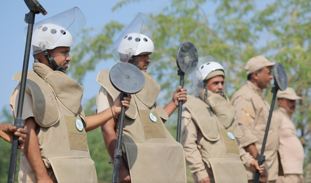 The initiative trains local demining engineers and provides them with modern equipment. (Supplied)