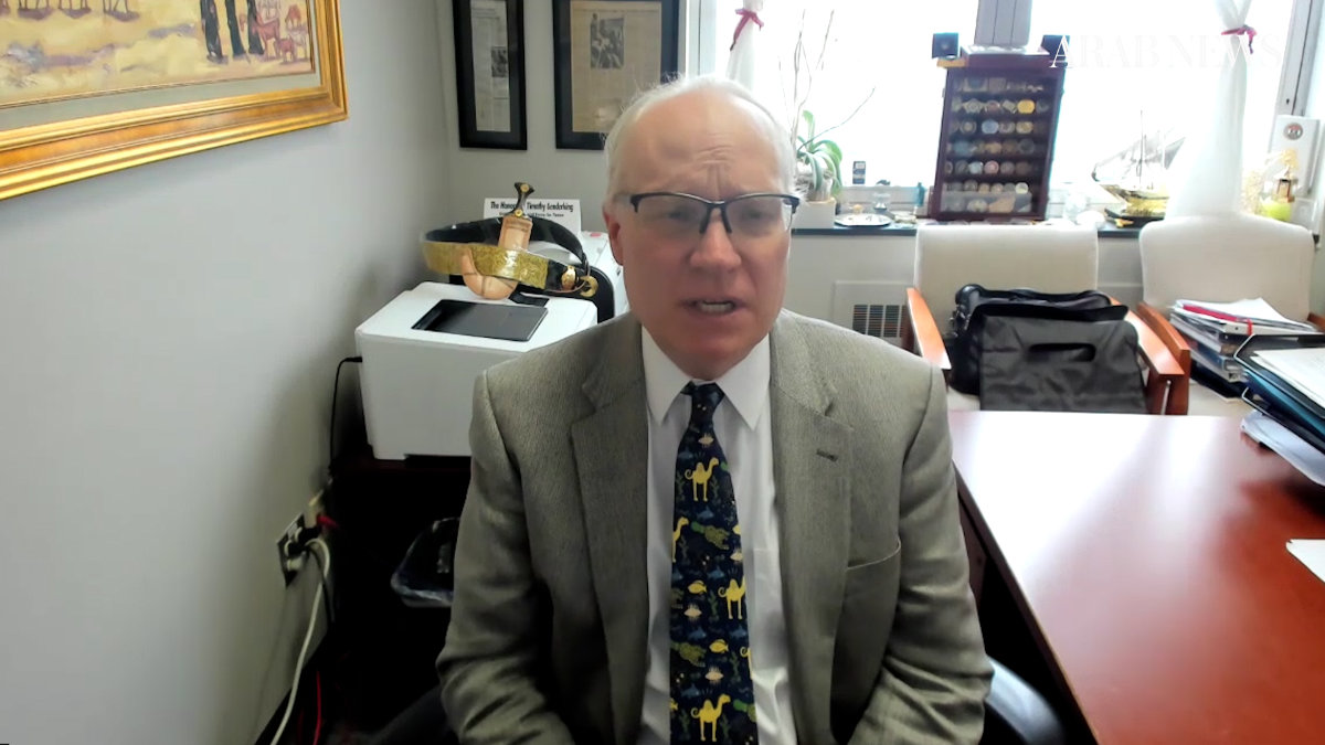 Timothy Lenderking speaking on “Frankly Speaking.” (AN photo)