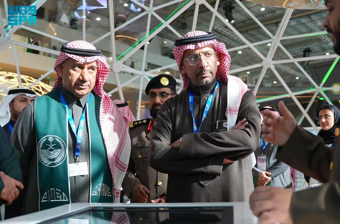 Minister of Industry and Mineral Resources Bandar bin Ibrahim Alkhorayef at the World Defense Show. SPA