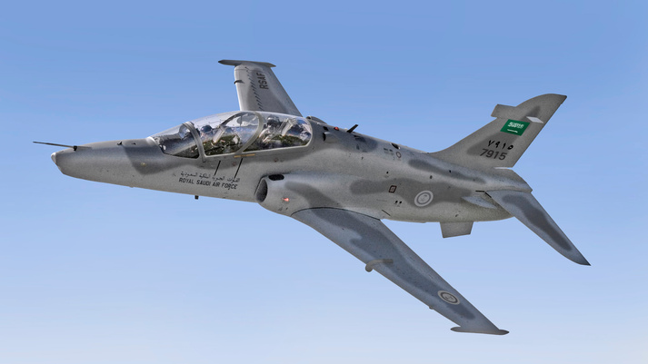 The unveiling of the trainer aircraft occurred during the ongoing defense exhibition in Riyadh under the patronage of Minister of Defense Prince Khalid bin Salman. File