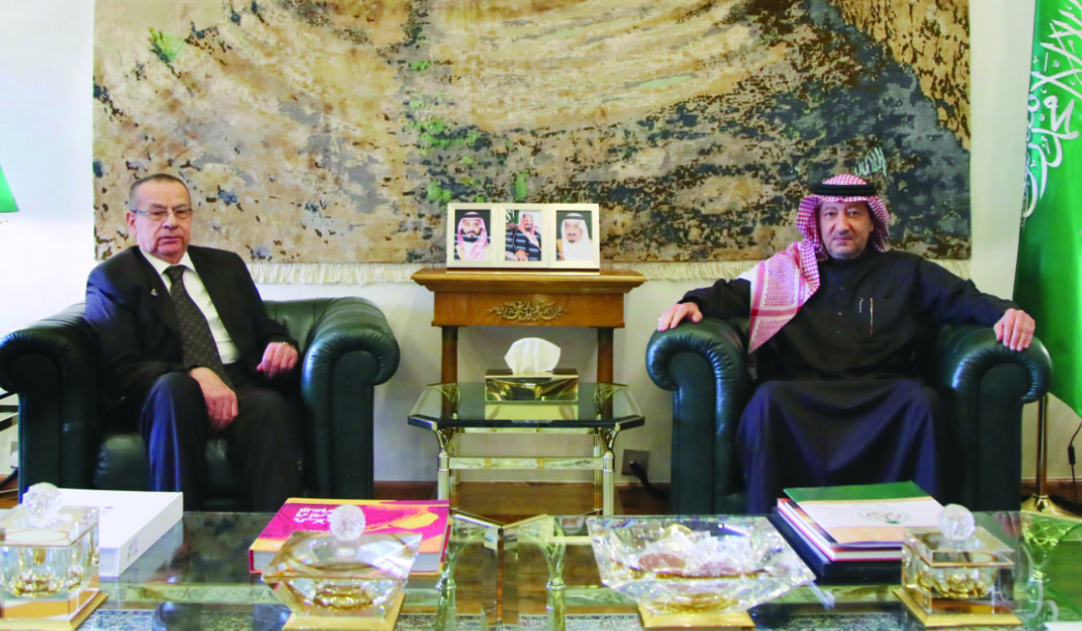 Waleed Elkhereiji meets Basem Al-Agha in Riyadh. (Supplied)